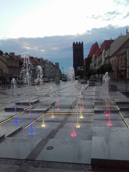 Fontanna w centrum miasta
