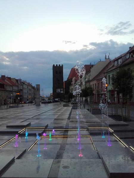 Fontanna w centrum miasta