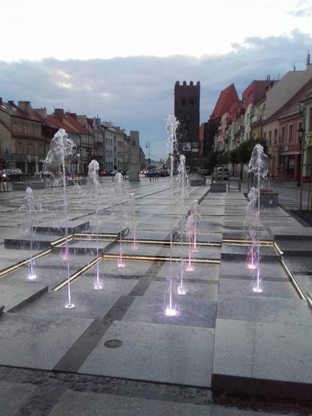 Fontanna w centrum miasta
