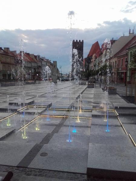 Fontanna w centrum miasta