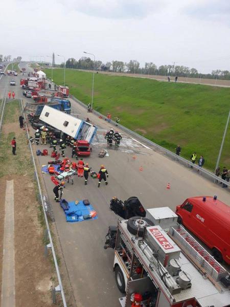 Ćwiczenia strażaków na S3