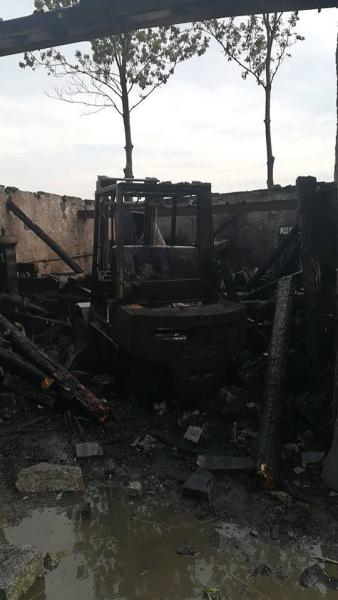 Pożar w zakładzie kamieniarskim