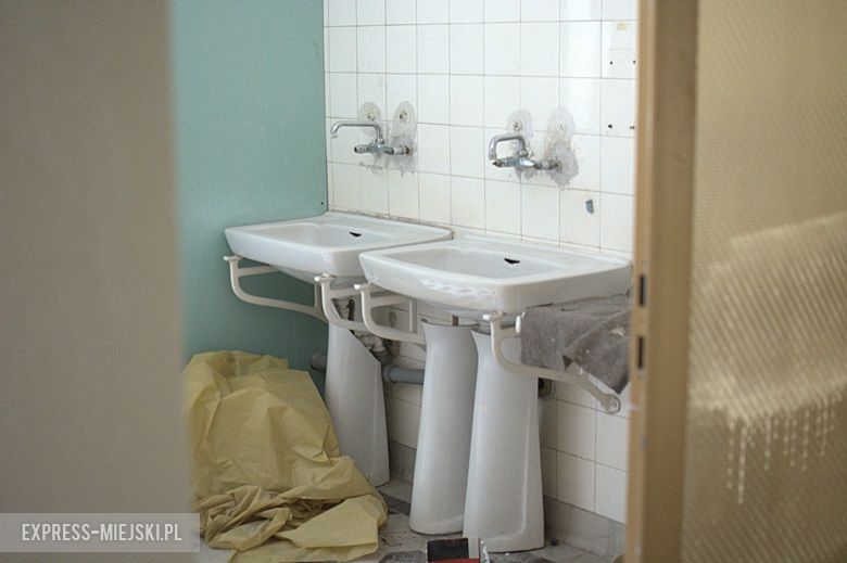 Wnętrza budynku dawnego szpitala w Środzie Śląskiej