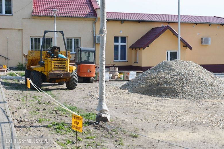 Plac budowy przy świetlicy wiejskiej w Krynicznie