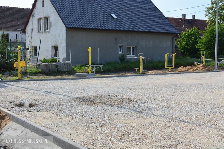 Plac budowy przy świetlicy wiejskiej w Krynicznie