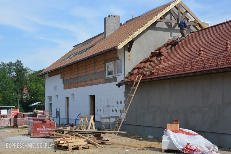 Plac budowy na targowisku w Środzie Śląskiej