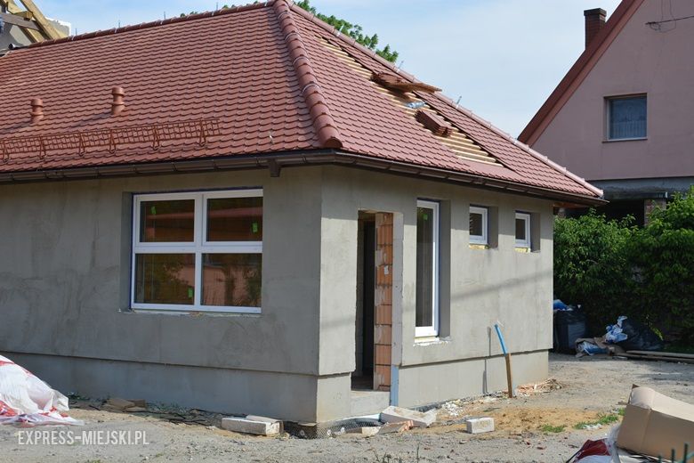 Plac budowy na targowisku w Środzie Śląskiej