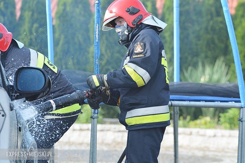 Pożar auta osobowego w Rakoszycach