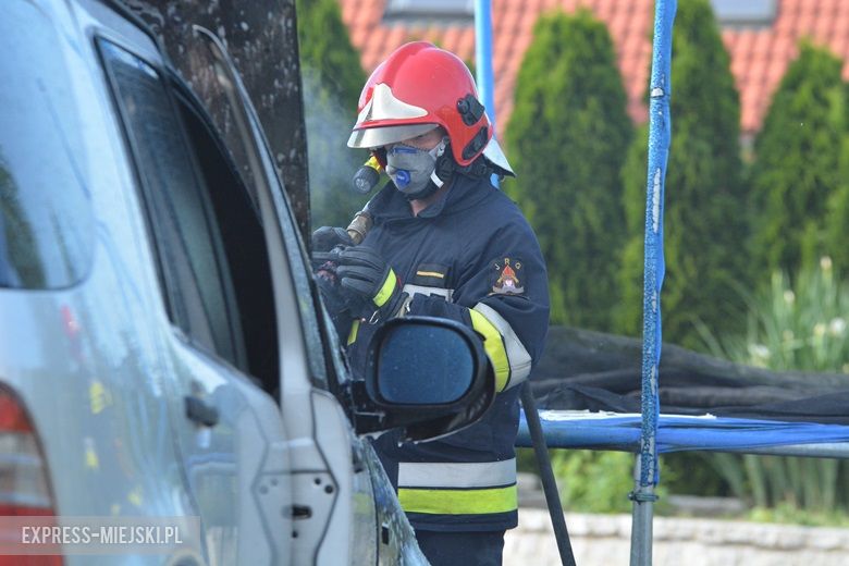 Pożar auta osobowego w Rakoszycach