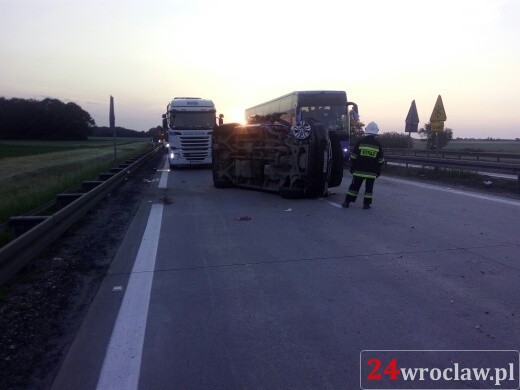 Wypadek na autostradzie A4