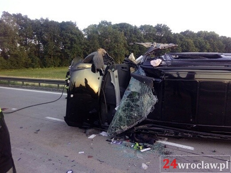Wypadek na autostradzie A4