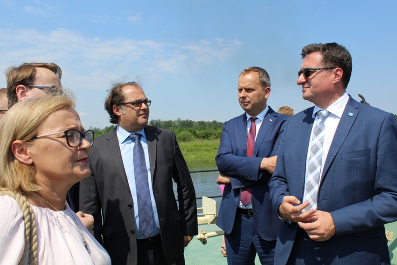 Uroczystości uruchomienia stopnia wodnego Malczyce