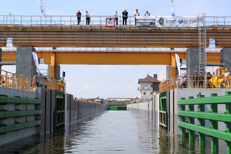 Uroczystości uruchomienia stopnia wodnego Malczyce