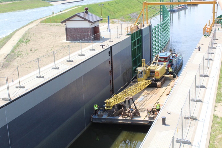 Uroczystości uruchomienia stopnia wodnego Malczyce