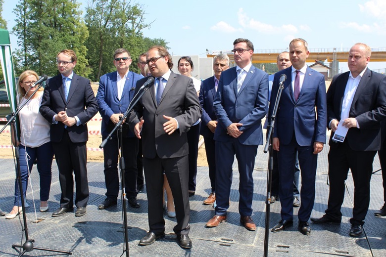 Uroczystości uruchomienia stopnia wodnego Malczyce