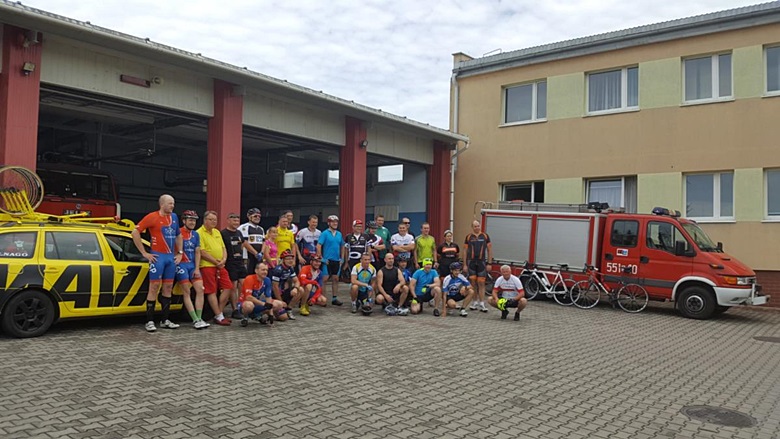Średzcy strażacy wzięli udział w rajdzie rowerowym