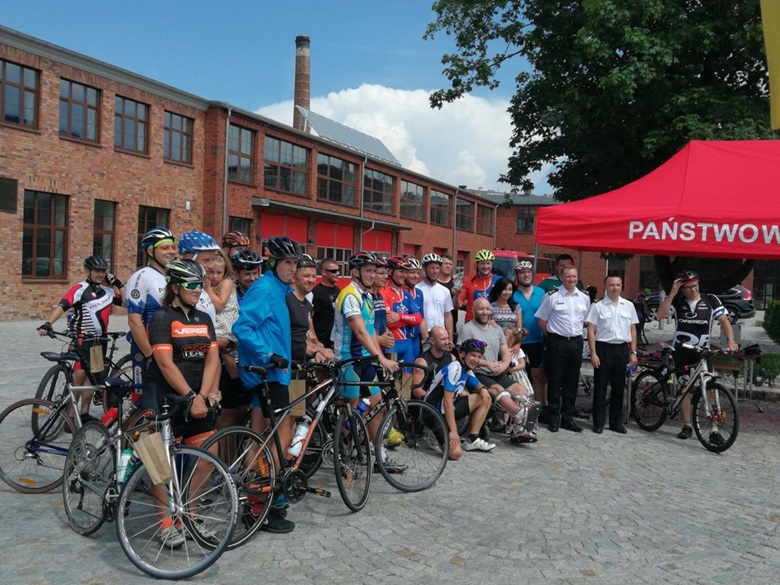 Średzcy strażacy wzięli udział w rajdzie rowerowym