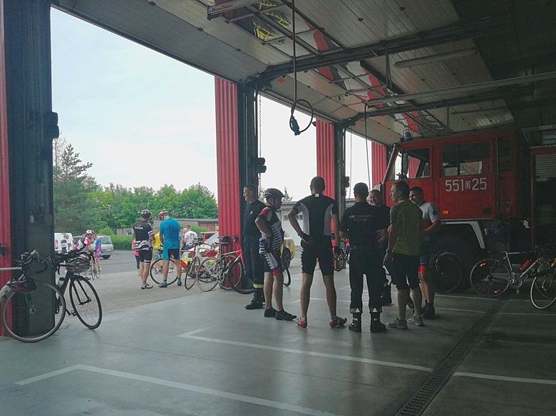 Średzcy strażacy wzięli udział w rajdzie rowerowym