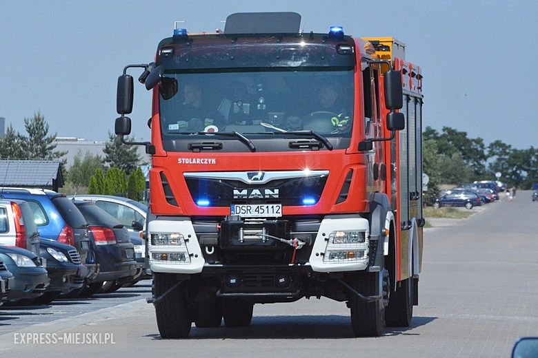 Ćwiczenia strażackie na strefie w Komornikach