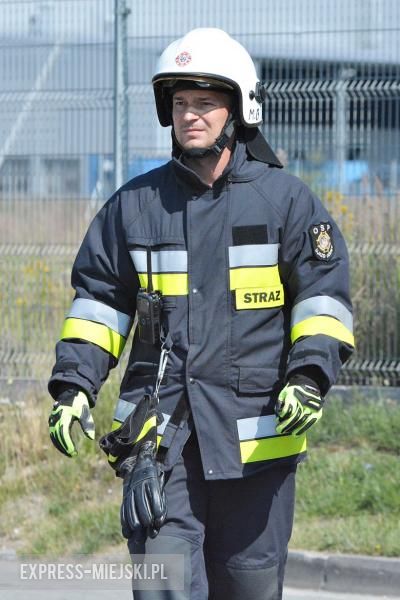 Ćwiczenia strażackie na strefie w Komornikach