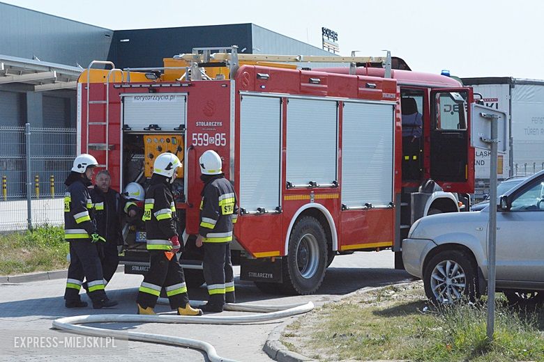 Ćwiczenia strażackie na strefie w Komornikach