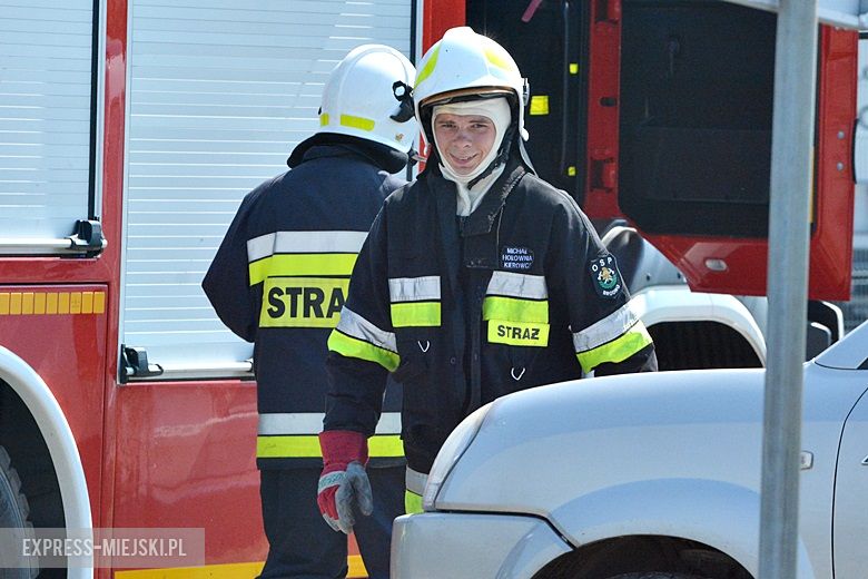 Ćwiczenia strażackie na strefie w Komornikach