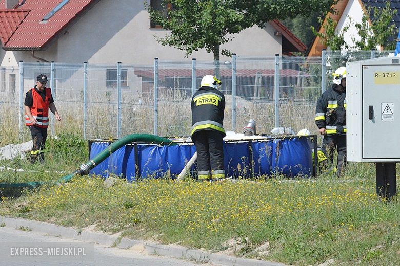 Ćwiczenia strażackie na strefie w Komornikach
