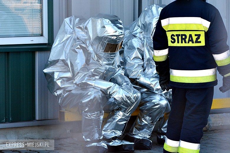 Ćwiczenia strażackie na strefie w Komornikach