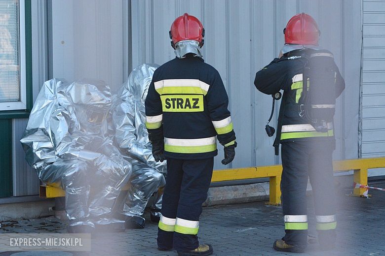 Ćwiczenia strażackie na strefie w Komornikach