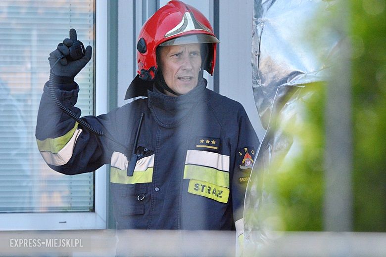 Ćwiczenia strażackie na strefie w Komornikach