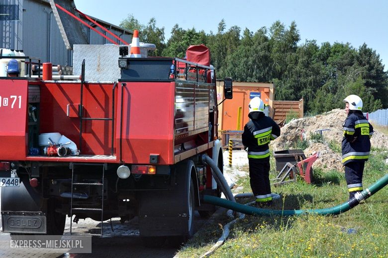 Ćwiczenia strażackie na strefie w Komornikach