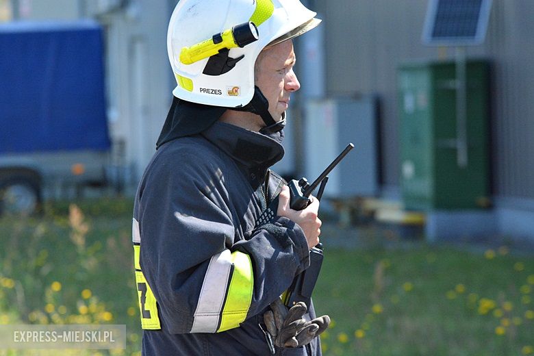 Ćwiczenia strażackie na strefie w Komornikach