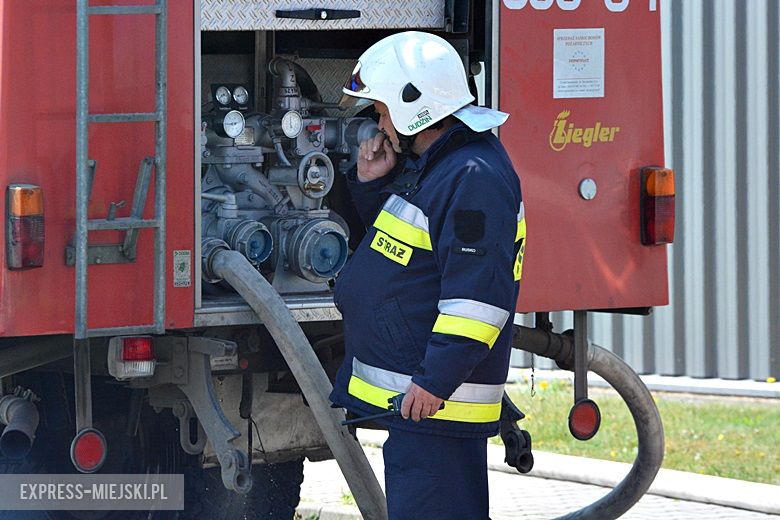 Ćwiczenia strażackie na strefie w Komornikach