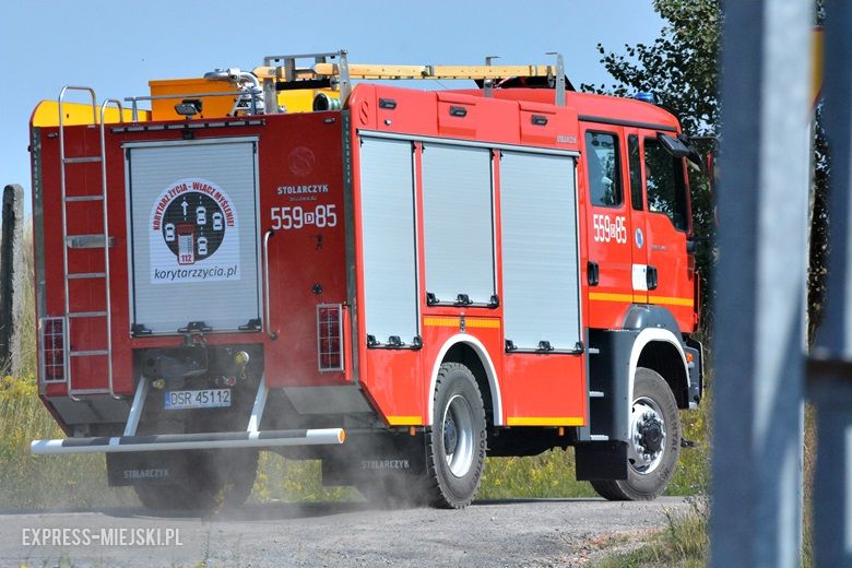Ćwiczenia strażackie na strefie w Komornikach
