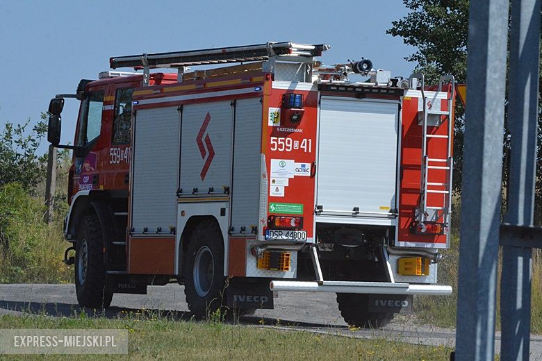 Ćwiczenia strażackie na strefie w Komornikach