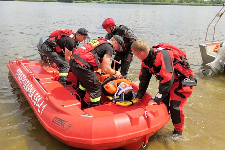 Ćwiczenia strażackie w Prężycach