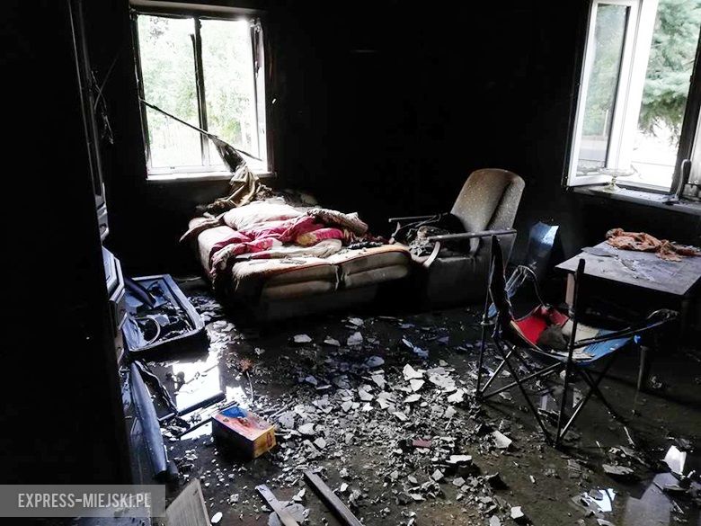 Pożar w budynku mieszkalnym w Malczycach