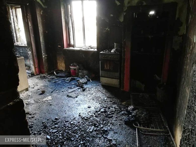 Pożar w budynku mieszkalnym w Malczycach