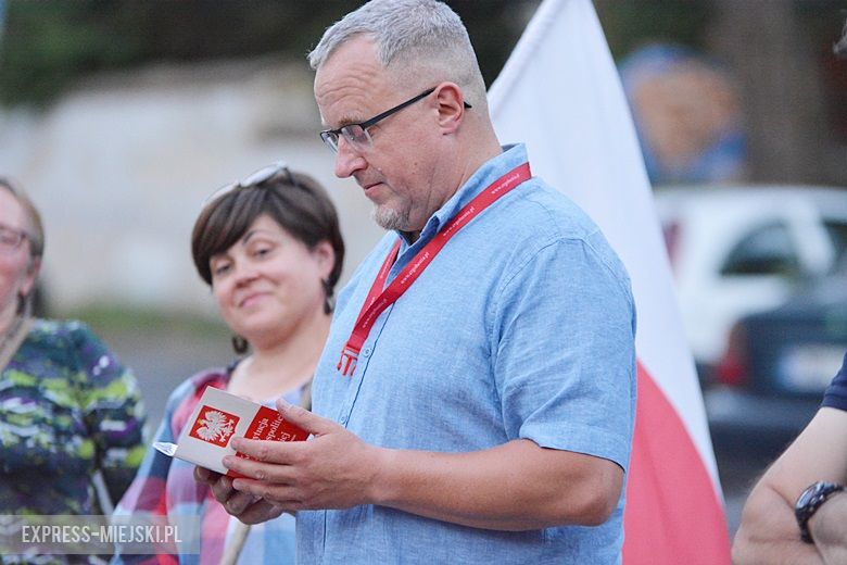 Demonstracja pod sądem w Środzie Śląskiej