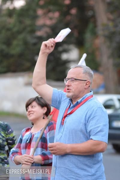 Demonstracja pod sądem w Środzie Śląskiej