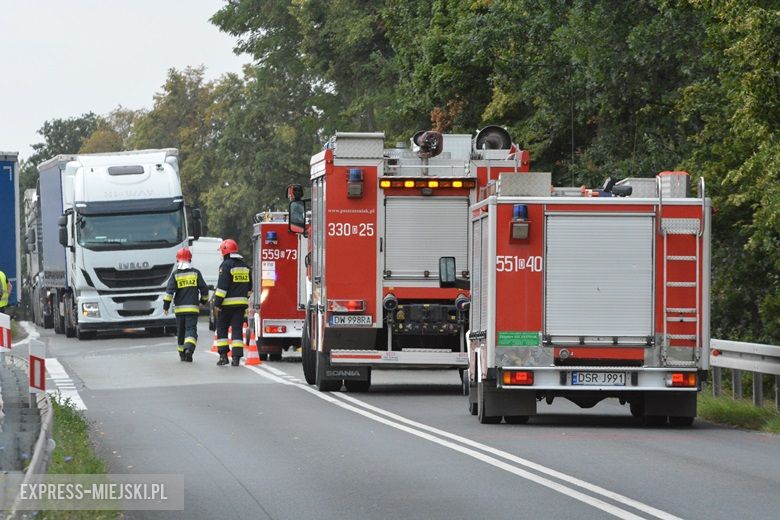 Kolizja na zjeździe z A4 w Kostomłotach