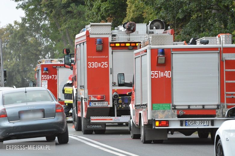 Kolizja na zjeździe z A4 w Kostomłotach