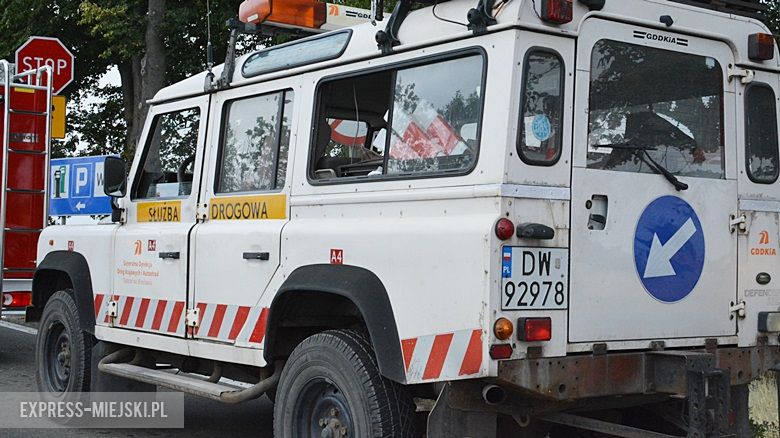 Kolizja na zjeździe z A4 w Kostomłotach