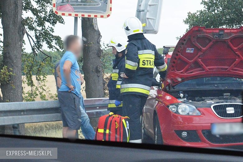 Kolizja na zjeździe z A4 w Kostomłotach