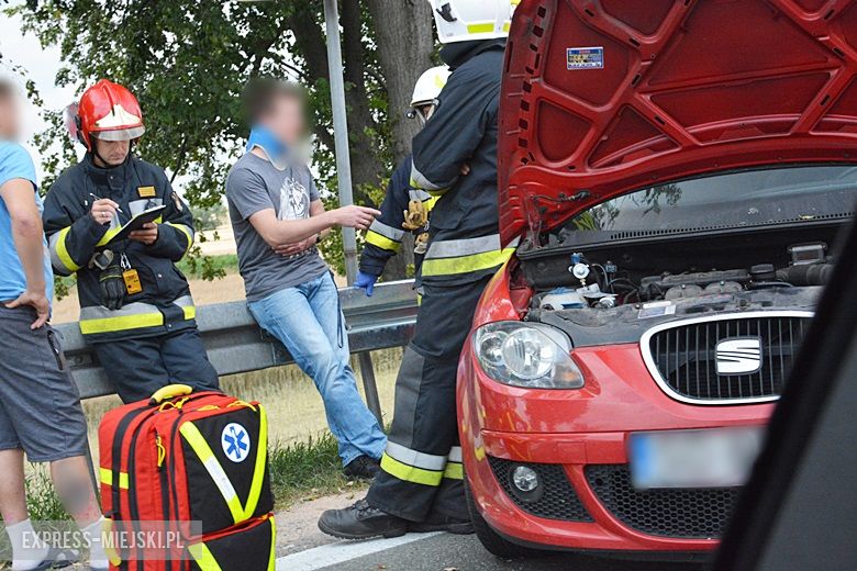 Kolizja na zjeździe z A4 w Kostomłotach