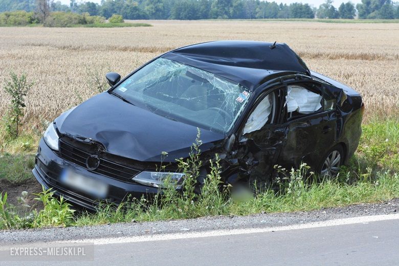 Wypadek na skrzyżowaniu w pobliżu Ramułtowic