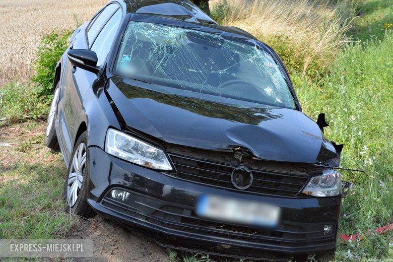 Wypadek na skrzyżowaniu w pobliżu Ramułtowic