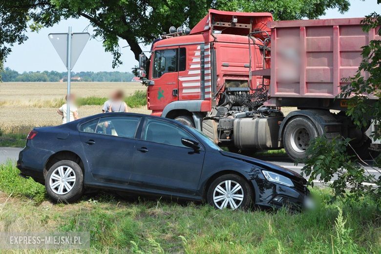 Wypadek na skrzyżowaniu w pobliżu Ramułtowic