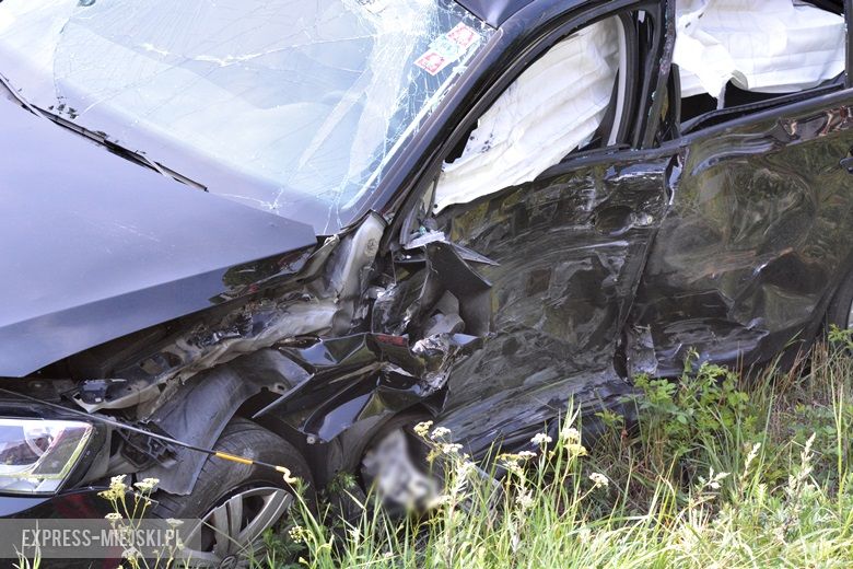 Wypadek na skrzyżowaniu w pobliżu Ramułtowic