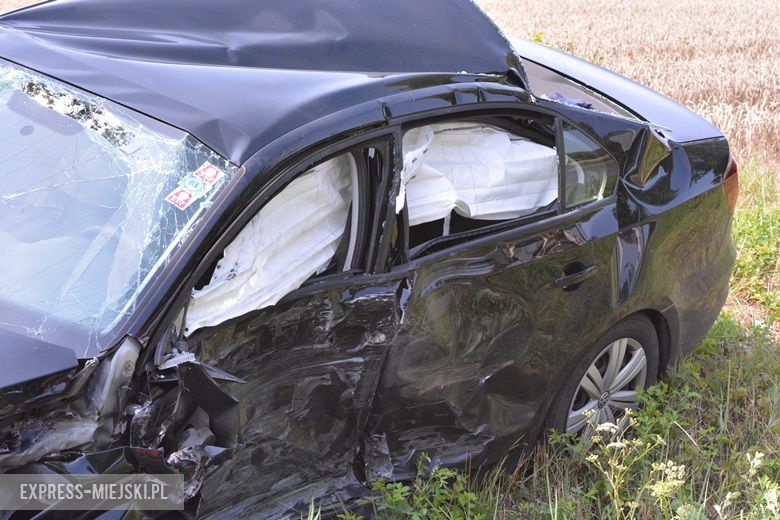 Wypadek na skrzyżowaniu w pobliżu Ramułtowic